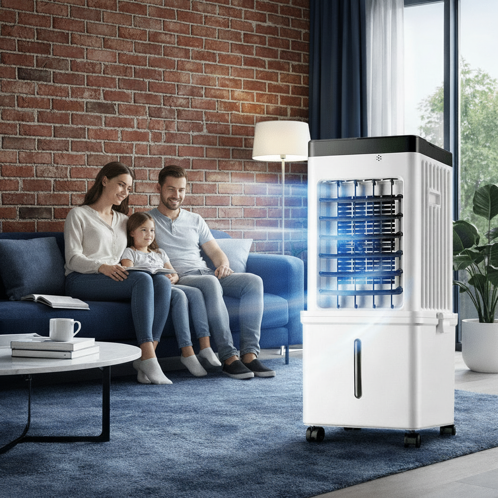 NOVACOOL – 3-in-1 Luftkühler – Ventilator und Luftbefeuchter in einem Gerät