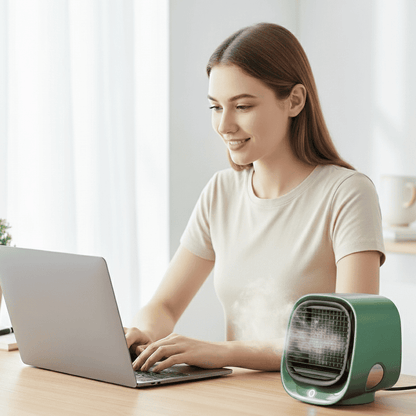 CLIMAONE DUO COOL – 2-in-1 Luftkühler und Luftbefeuchter – Kompakte Raumkühlung mit angenehmer Luftzirkulation und Luftfeuchtigkeit