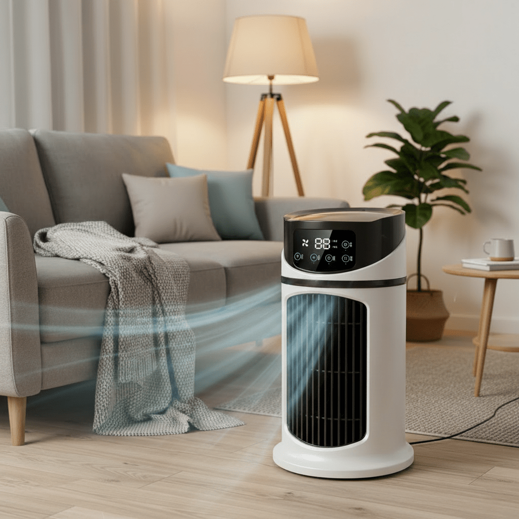 FRESHFLOW – Tragbarer Verdunstungsluftkühler mit Ventilator und Luftbefeuchter